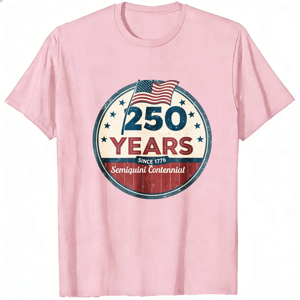 Patriotic American Flag Design Classic T-Shirt 250 Years Since 1776 Semiquincentennial