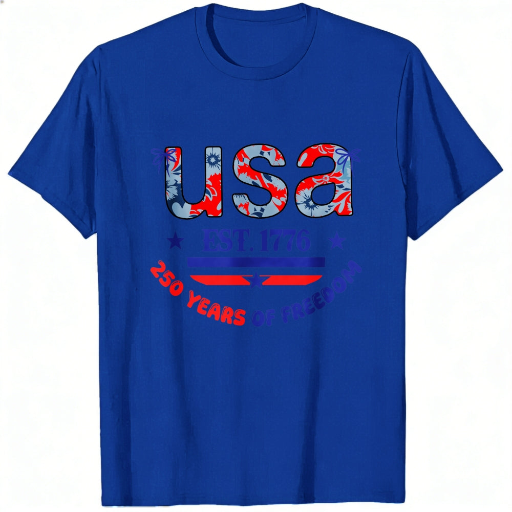 Patriotic Usa Flag Design Classic T-Shirt 250 Years Of Freedom Celebration