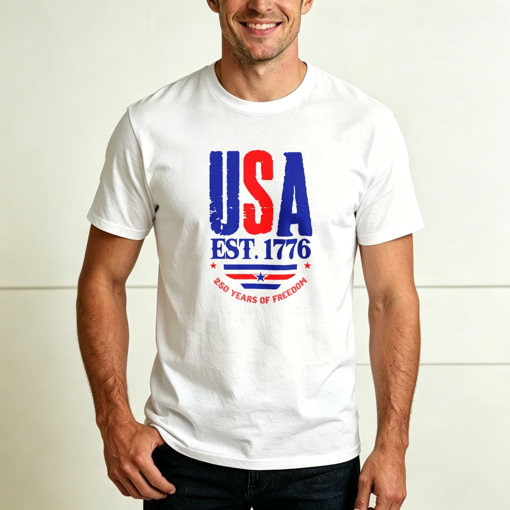 Patriotic Usa Flag Design Classic T-Shirt 250 Years Of Freedom