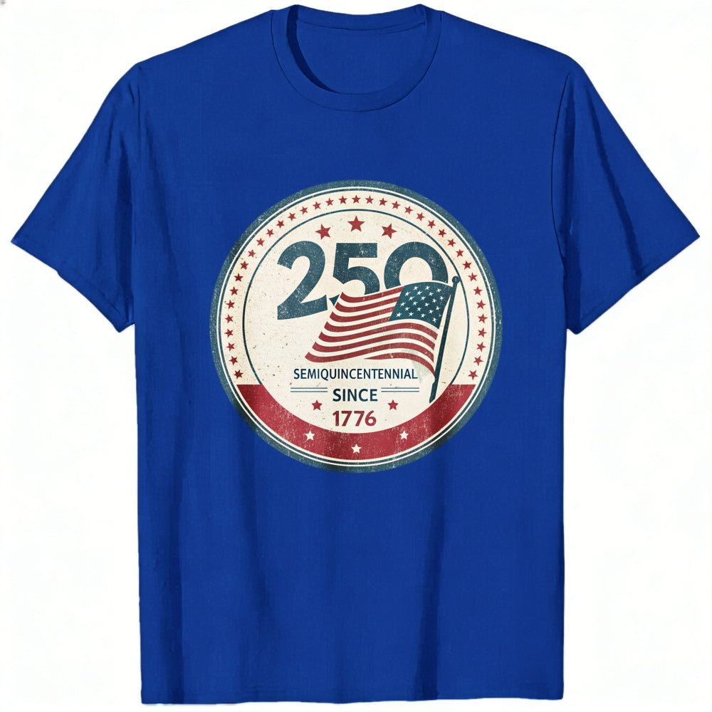 Patriotic American Flag Design Classic T-Shirt 250th SemiQuincentennial Since 1776