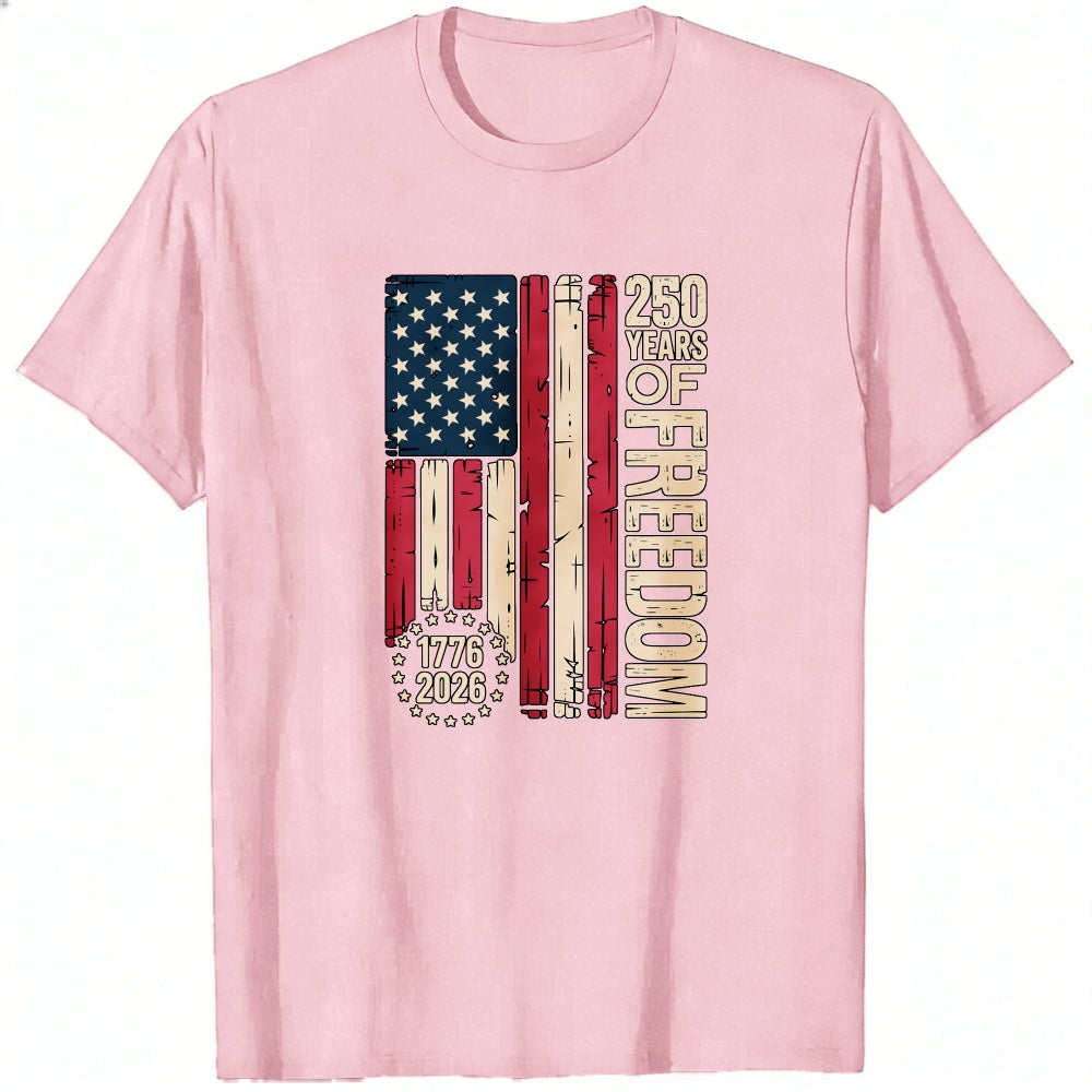 American Flag Design Classic T-Shirt 250 Years Of Freedom 1776 2026