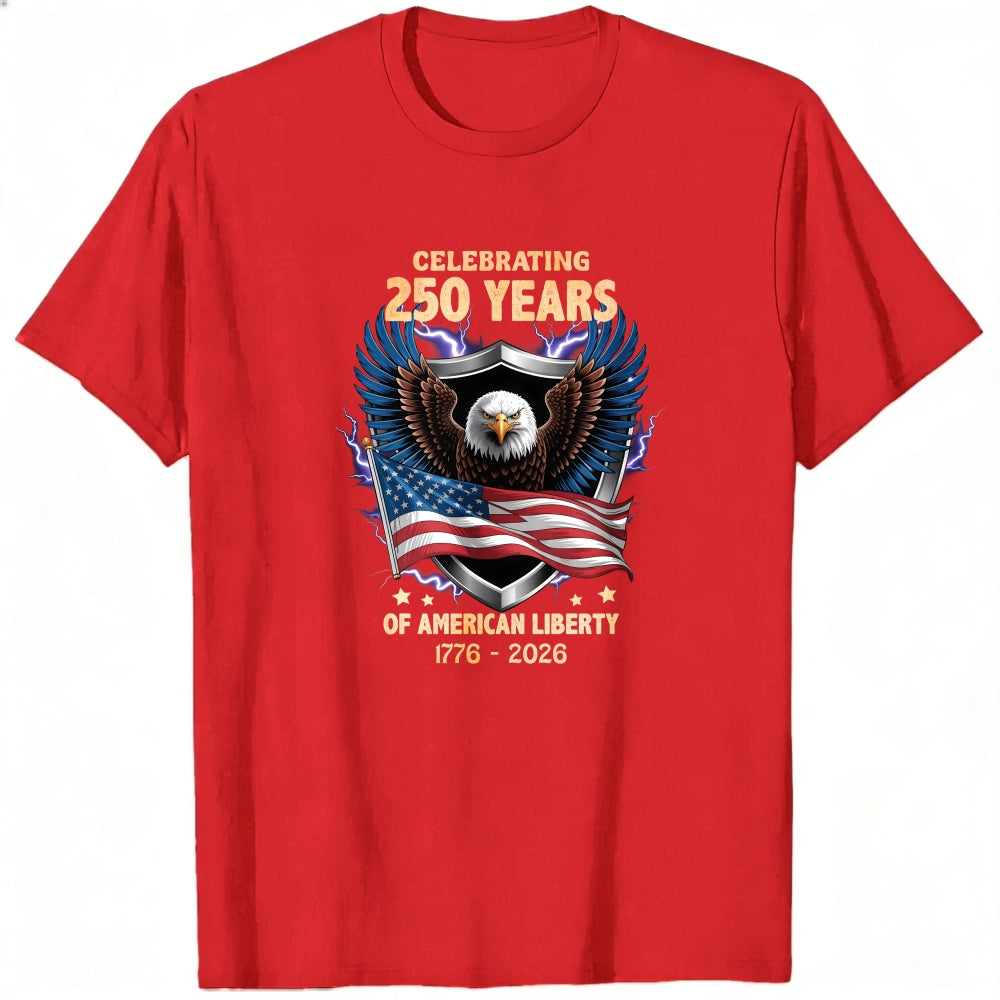 Patriotic Eagle American Flag Classic T-Shirt Celebrating 250 Years Of American Liberty 1776 2026