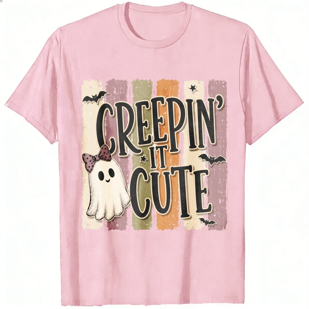 Cute Ghost Creepin It Cute Halloween Classic T-Shirt
