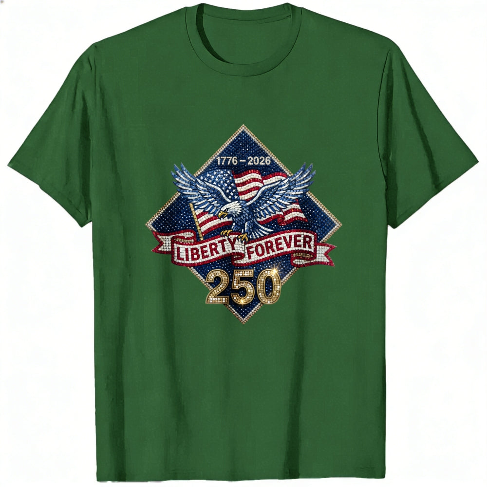 Patriotic Eagle American Flag 1776 2026 Liberty Forever 250 Classic T-Shirt
