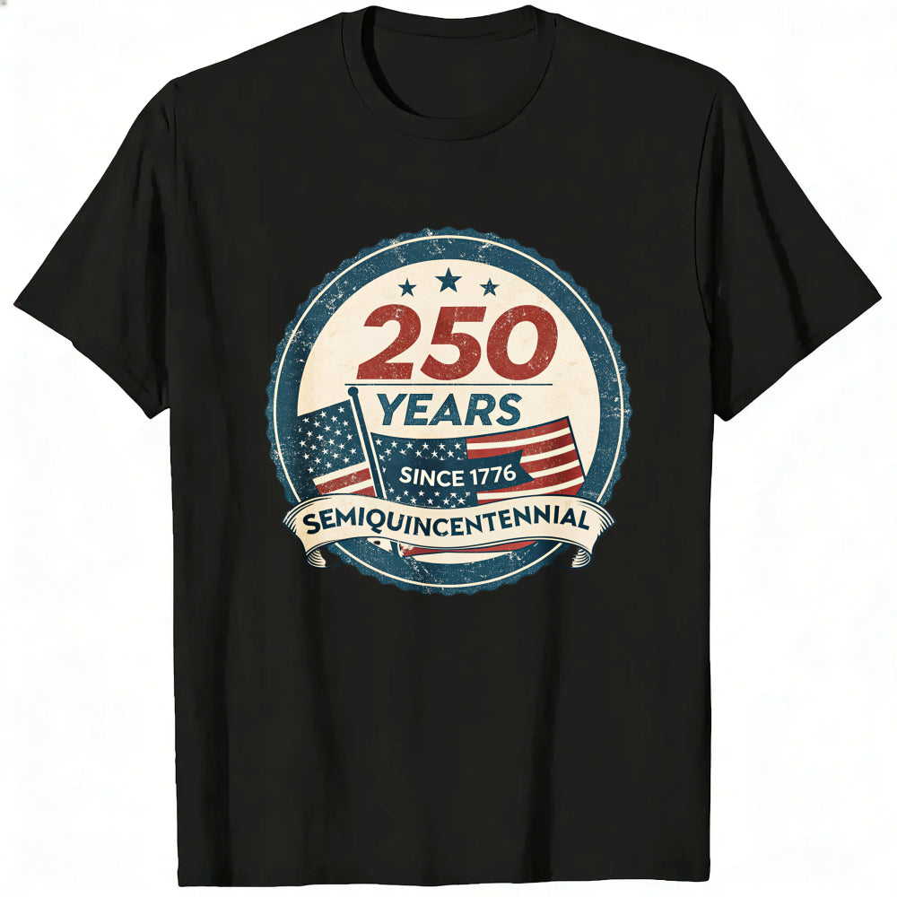 Patriotic American Flag Design Classic T-Shirt 250 Years Since 1776 Semiquincentennial
