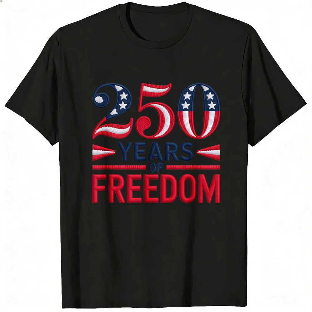 Patriotic American Flag Design Classic T-Shirt 250 Years Of Freedom
