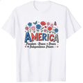 Patriotic Floral America Classic T-Shirt