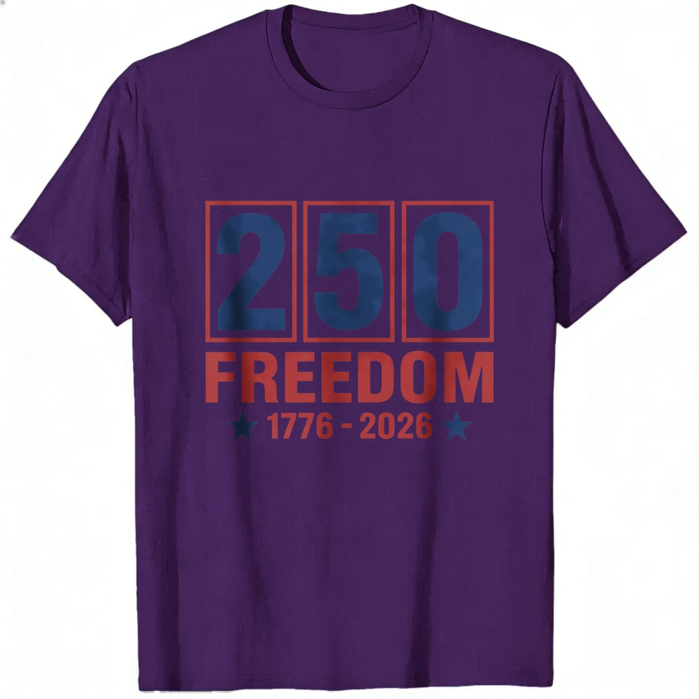 Patriotic American Independence Day 250 Freedom 1776 2026 Classic T-Shirt