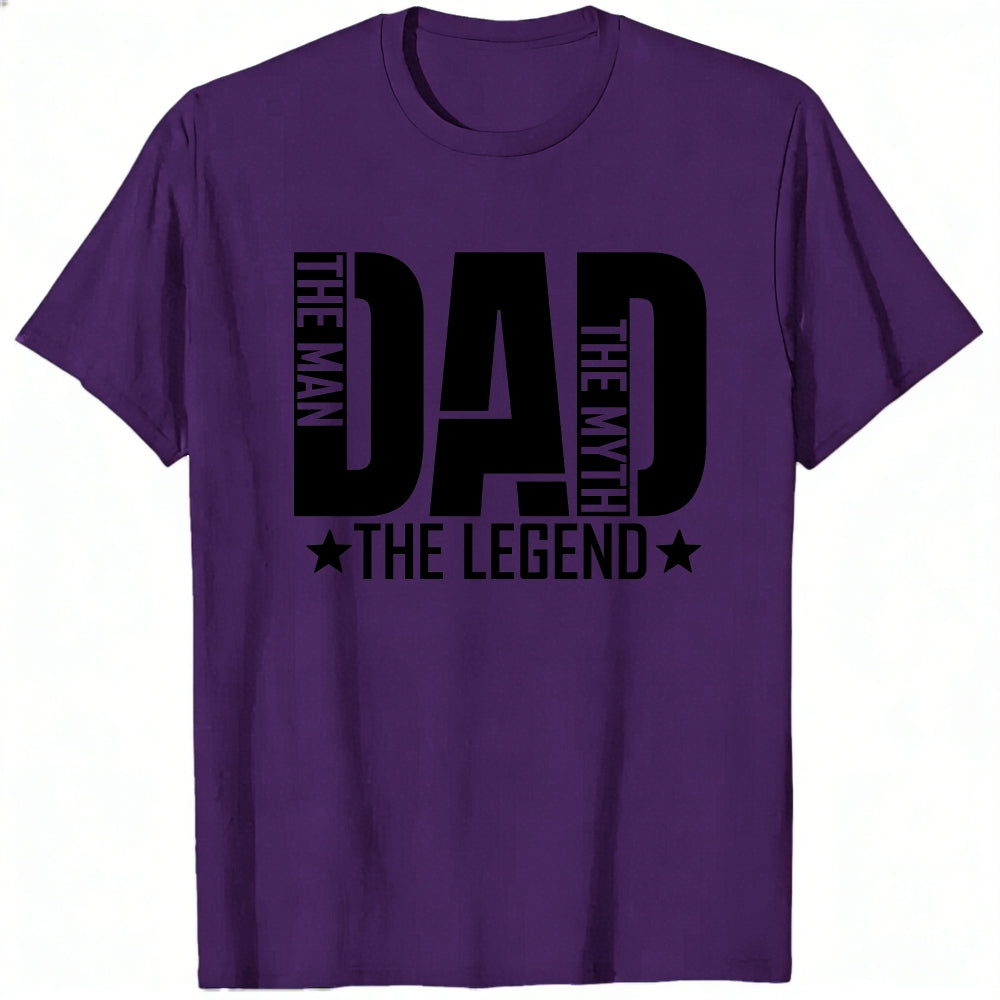 Casual Style Classic T-Shirt Dad The Man The Myth The Legend