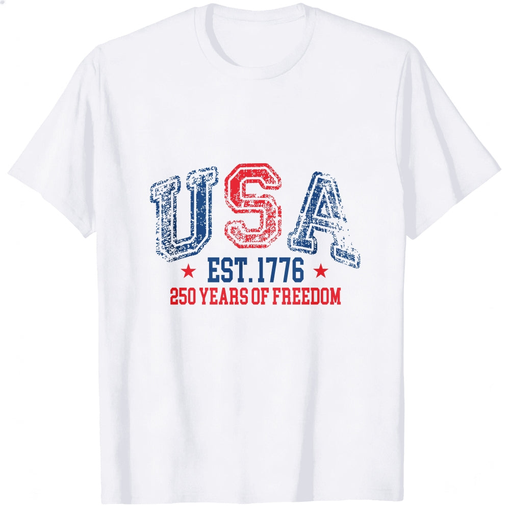 Patriotic Usa Flag Design Classic T-Shirt 250 Years Of Freedom