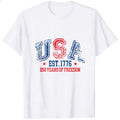Patriotic Usa Flag Design Classic T-Shirt 250 Years Of Freedom