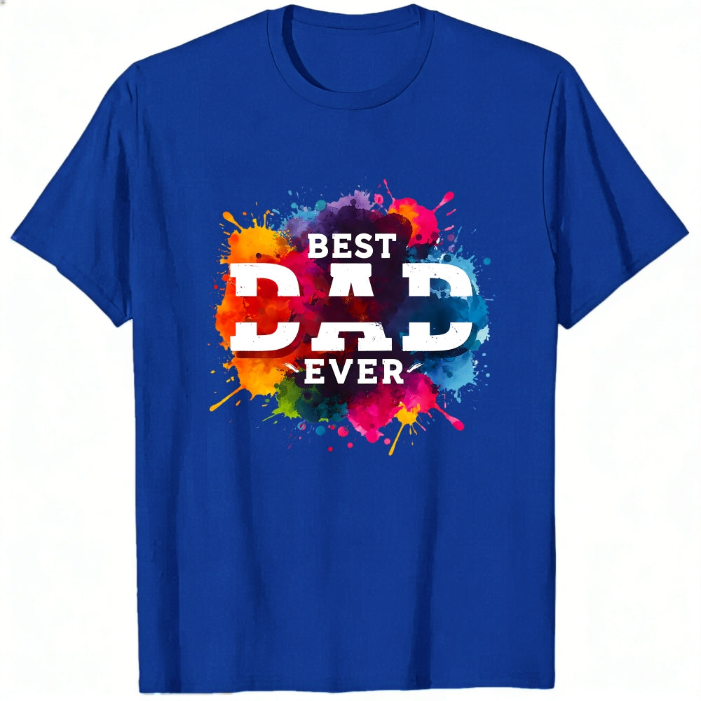 Colorful Splash Design Classic T-Shirt Best Dad Ever
