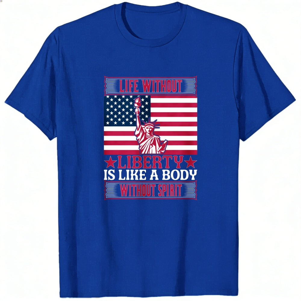 Patriotic American Flag Statue Of Liberty Classic T-Shirt
