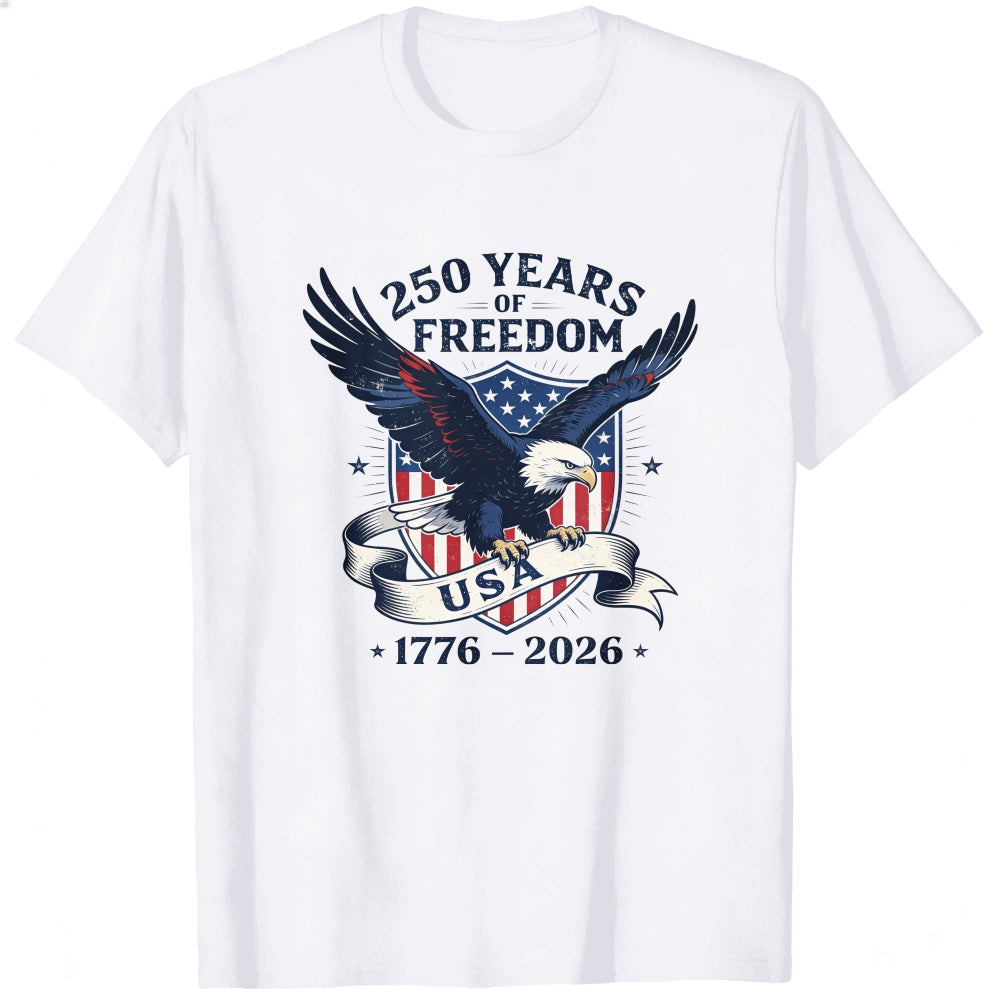 Patriotic Eagle Design Classic T-Shirt 250 Years Of Freedom Usa 1776 2026