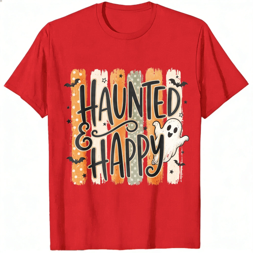 Cute Halloween Haunted And Happy Ghost Classic T-Shirt