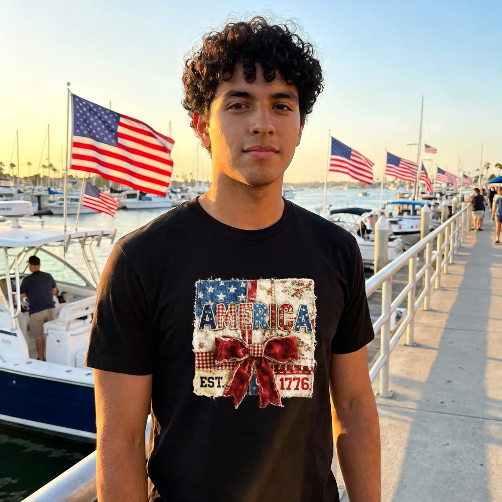 Patriotic American Flag Design Classic T-Shirt 250 Years Of Freedom 1776 2026