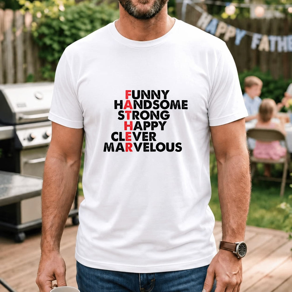 Funny Handsome Strong Happy Clever Marvelous Classic T-Shirt