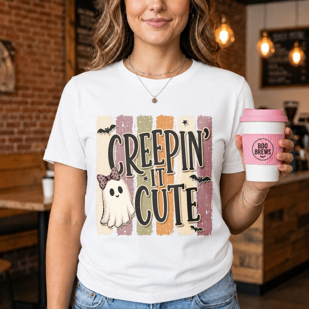 Cute Ghost Creepin It Cute Halloween Classic T-Shirt