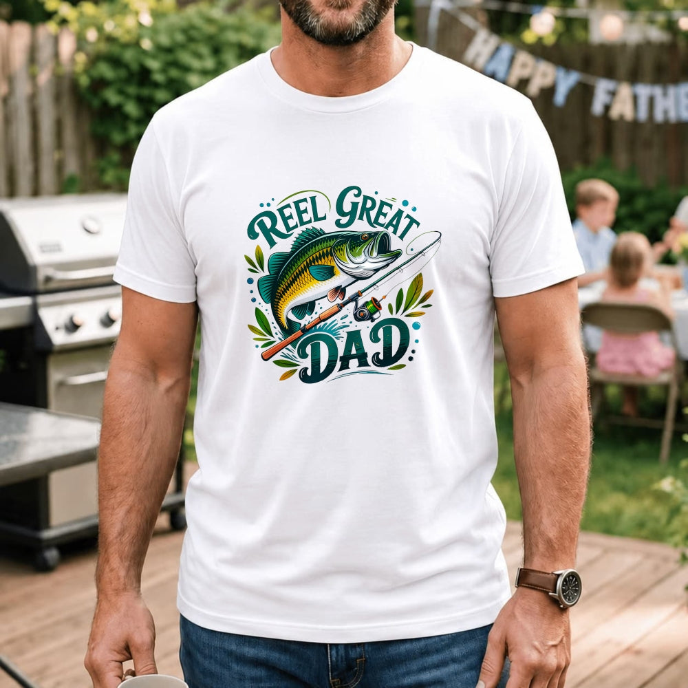 Fishing Theme Classic T-Shirt Reel Great Dad