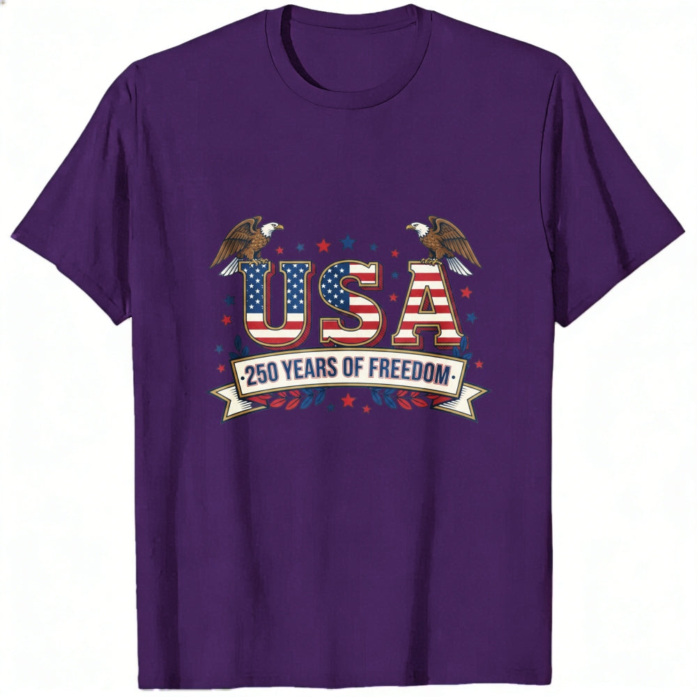 Patriotic American Flag Eagle Design Classic T-Shirt USA 250 Years Of Freedom