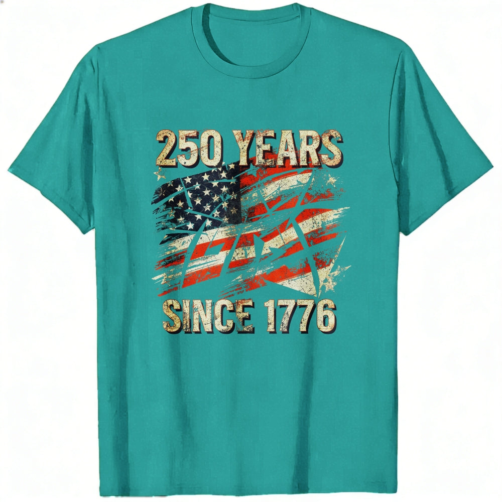 Patriotic American Flag Design Classic T-Shirt 250 Years Since 1776