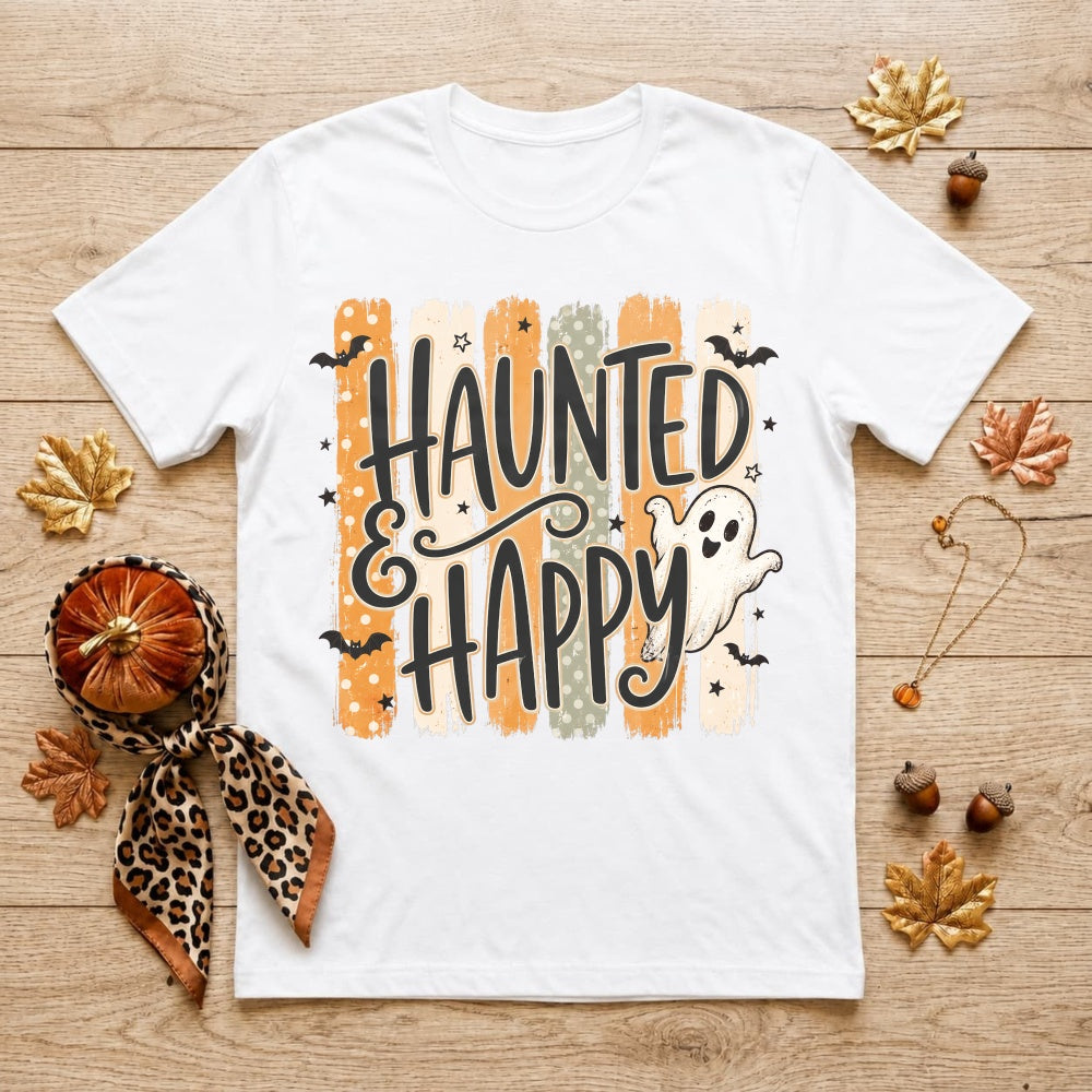 Cute Halloween Haunted And Happy Ghost Classic T-Shirt