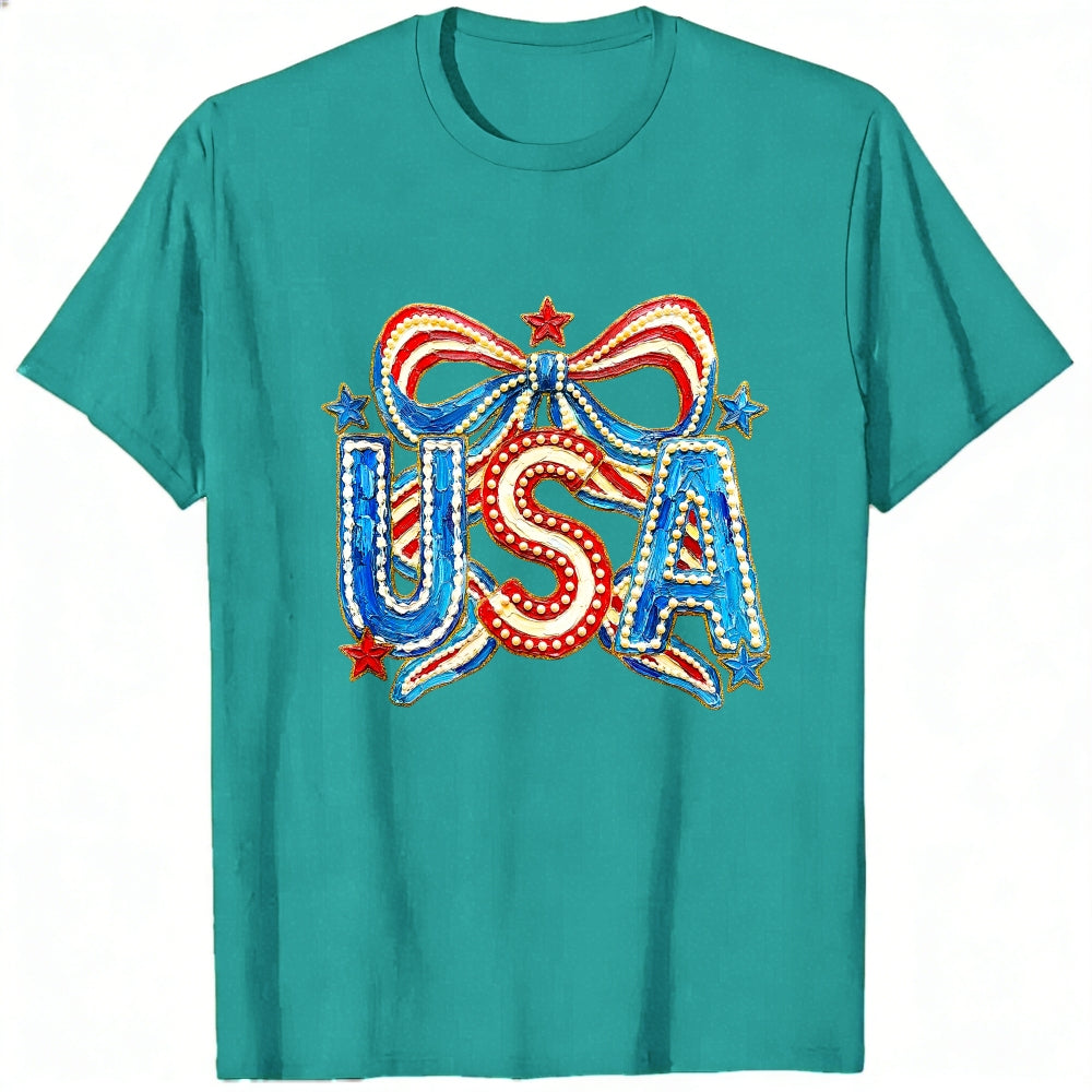 Patriotic Usa Flag Design Classic T-Shirt