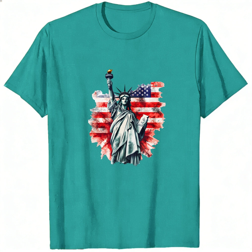 American Flag Statue Of Liberty Classic T-Shirt