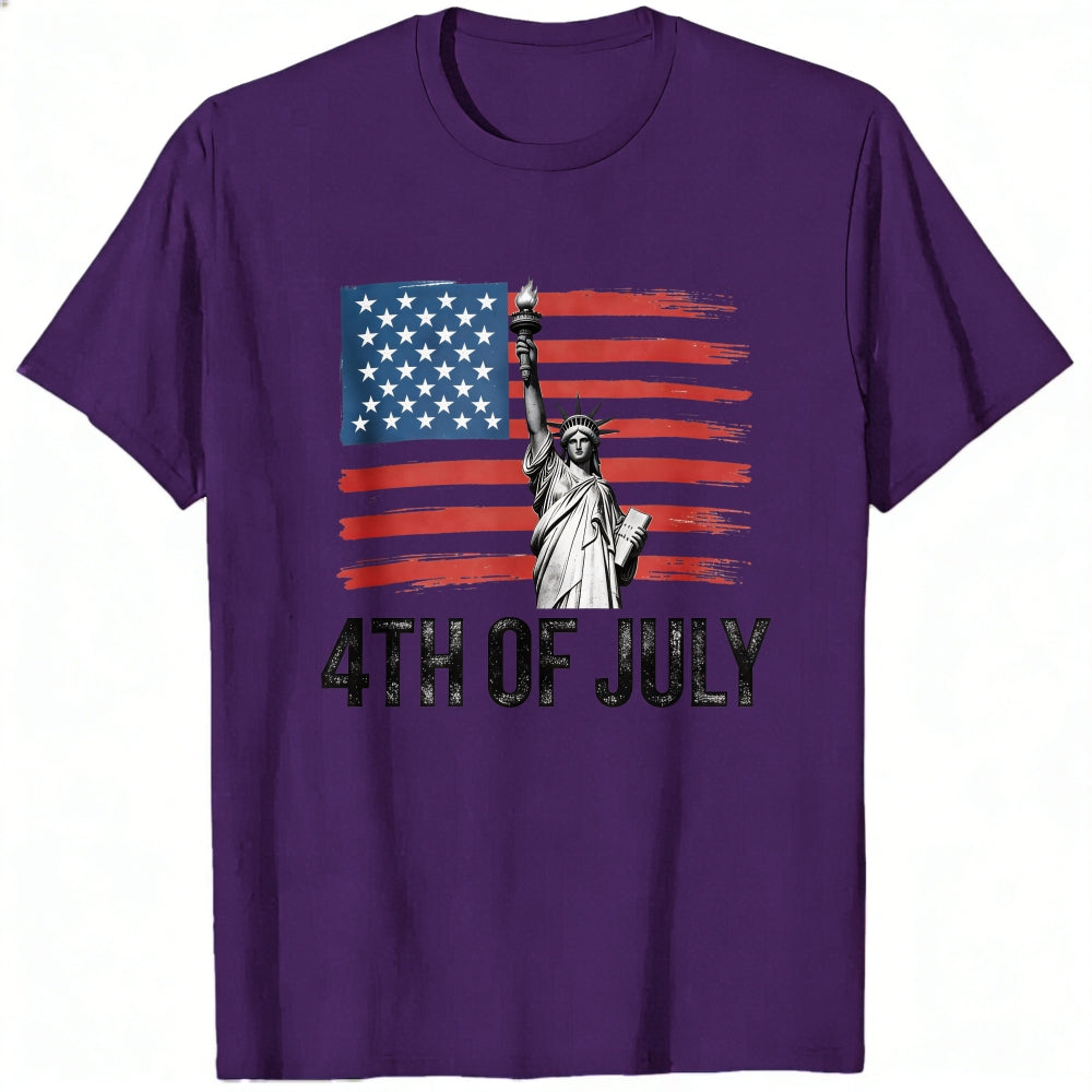 Patriotic American Flag Statue Of Liberty Classic T-Shirt 4th Of July