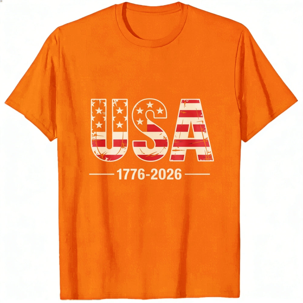 Patriotic Usa Flag Design Classic T-Shirt 1776 2026