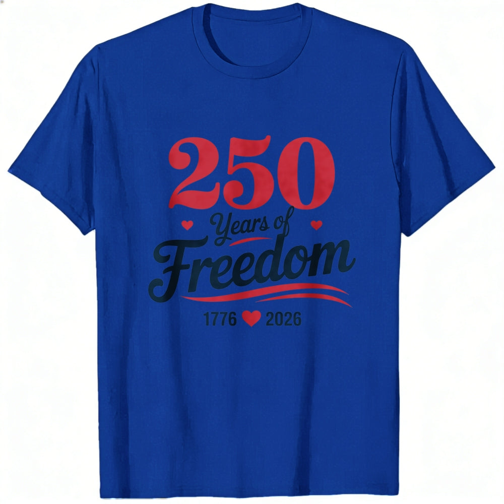 Patriotic American Independence Day 250 Years Of Freedom Classic T-Shirt