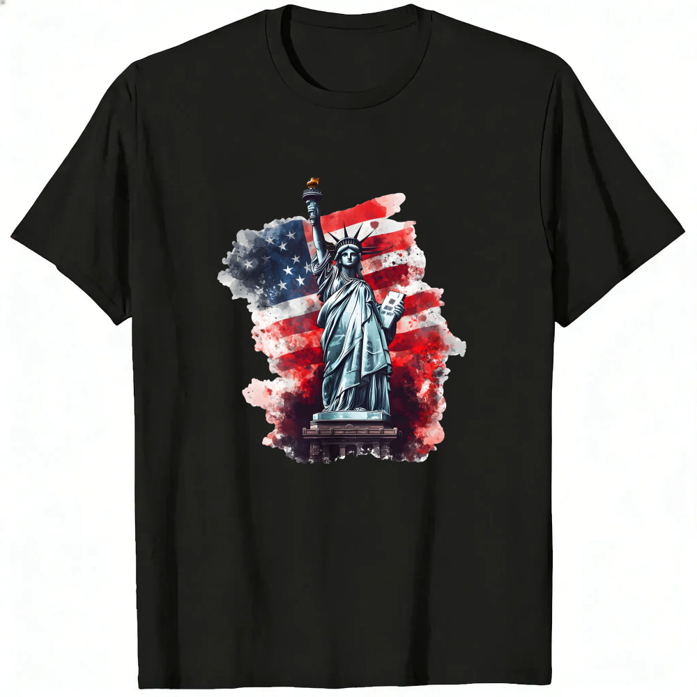 American Flag Statue Of Liberty Classic T-Shirt