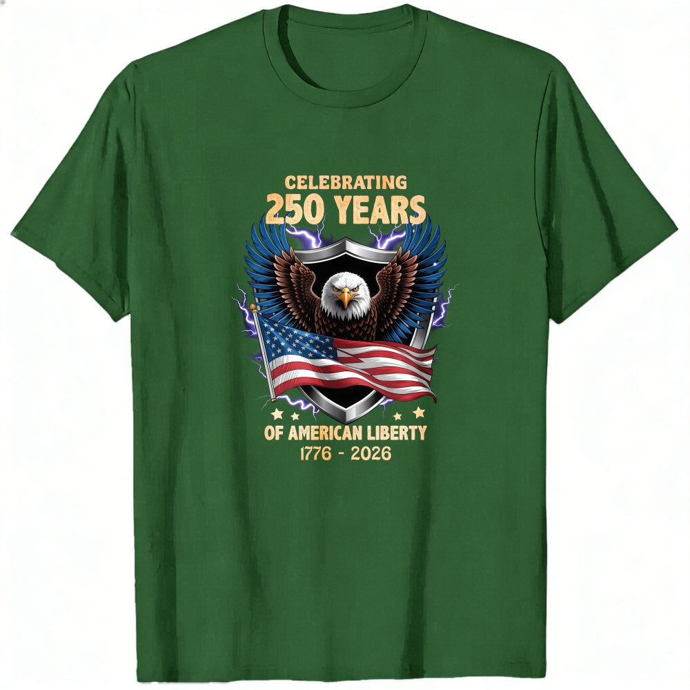 Patriotic Eagle American Flag Classic T-Shirt Celebrating 250 Years Of American Liberty 1776 2026