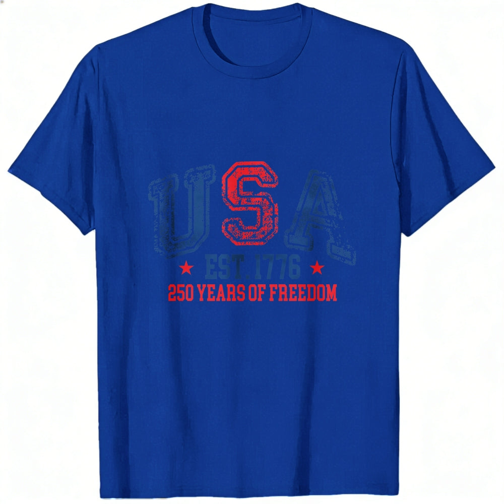 Patriotic Usa Flag Design Classic T-Shirt 250 Years Of Freedom