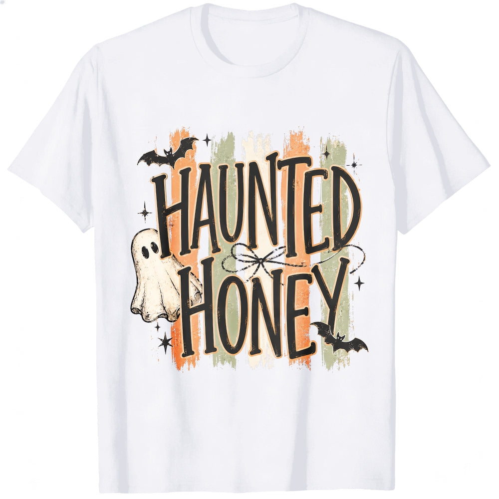 Halloween Haunted Honey Ghost Bat Classic T-Shirt