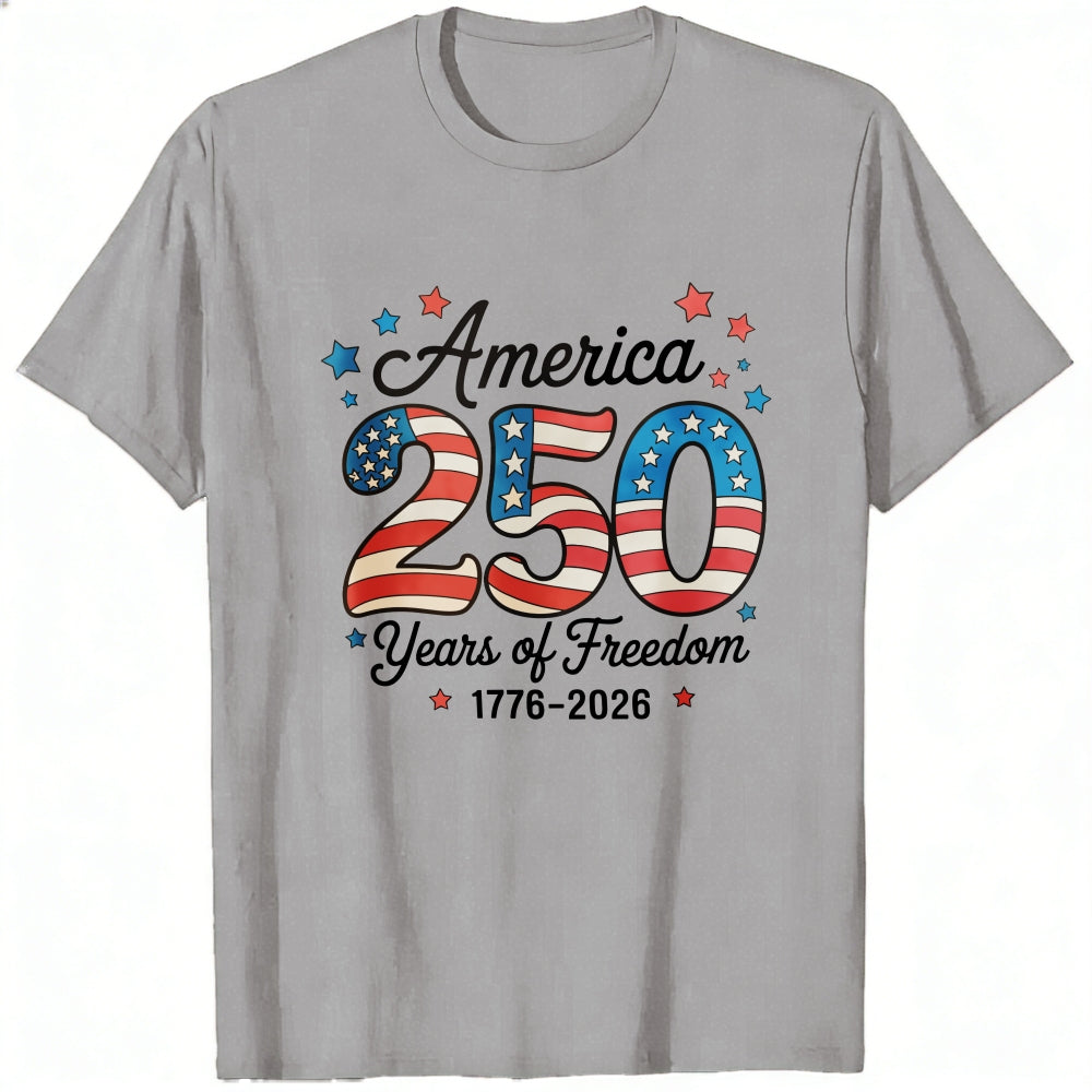 Patriotic American Flag Design Classic T-Shirt America 250 Years Of Freedom 1776 2026