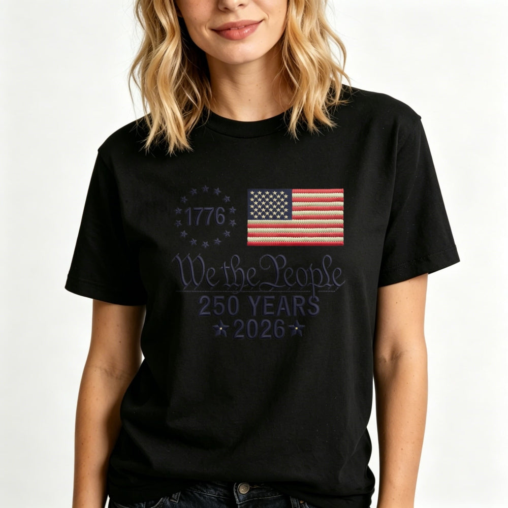 Patriotic American Flag Design Classic T-Shirt We The People 1776 250 Years 2026