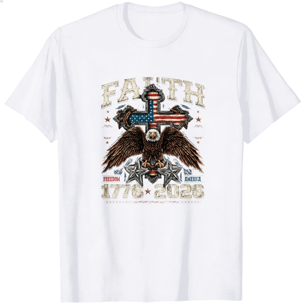 American Eagle Cross Faith Freedom Classic T-Shirt