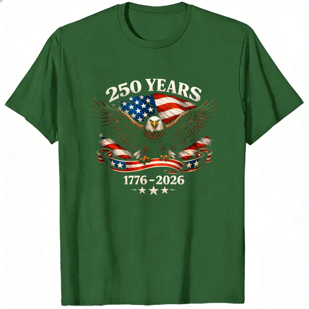 Patriotic Eagle American Flag 250 Years 1776 2026 Classic T-Shirt