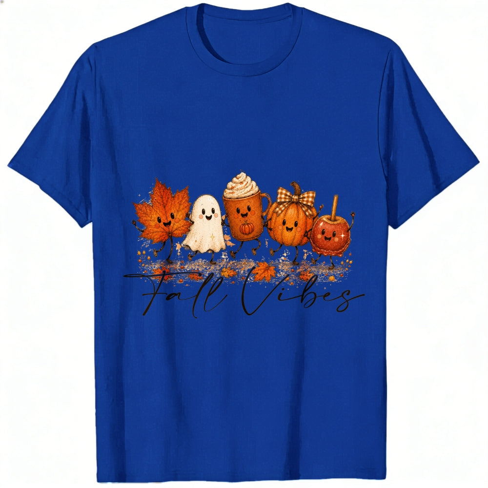 Cute Autumn Kawaii Characters Fall Vibes Classic T-Shirt
