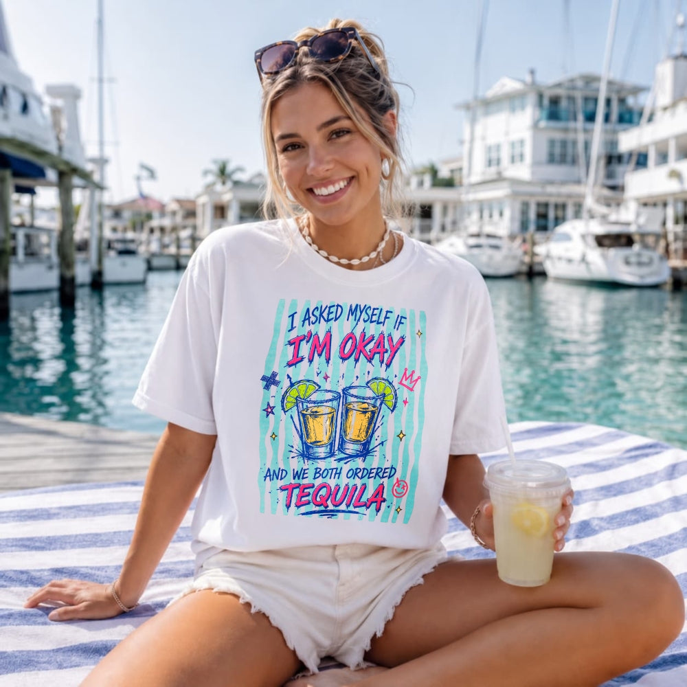 Funny I Asked Myself If Im Okay And We Both Ordered Tequila Classic T-Shirt