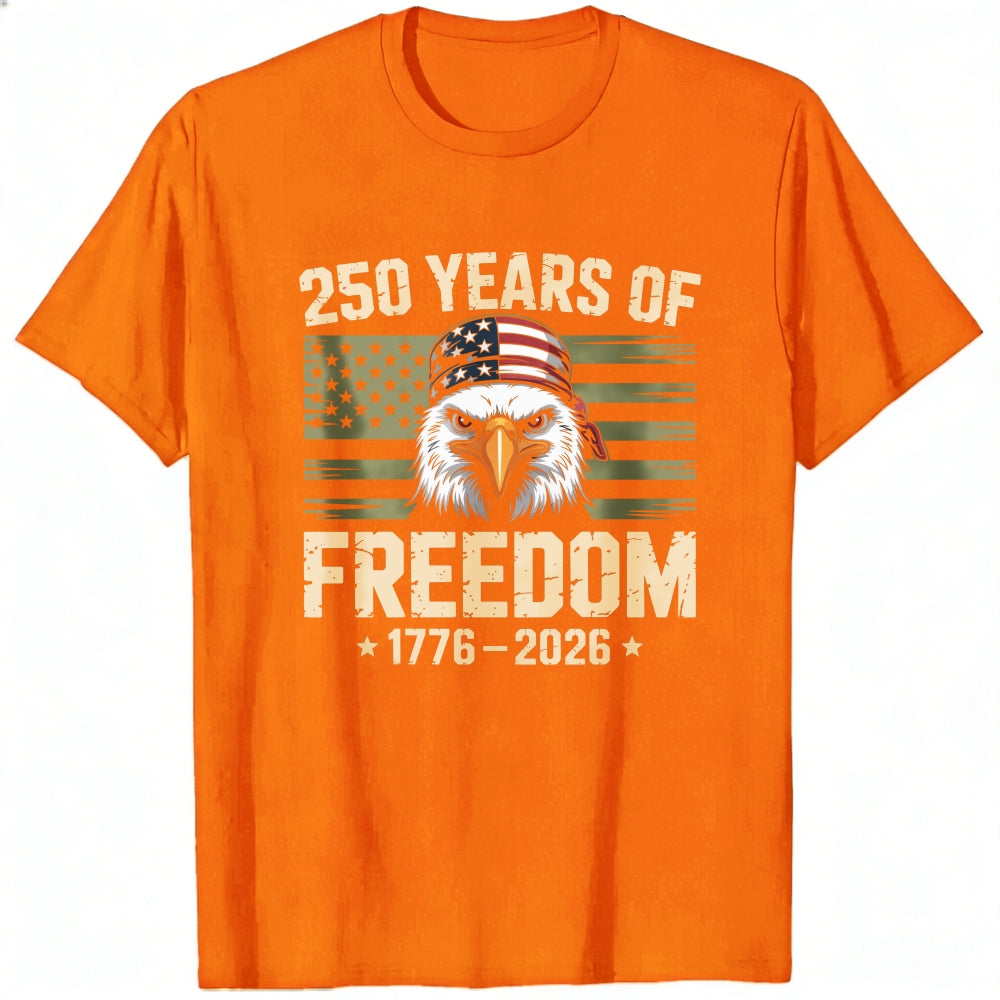 Patriotic Eagle American Flag Classic T-Shirt 250 Years Of Freedom 1776 2026