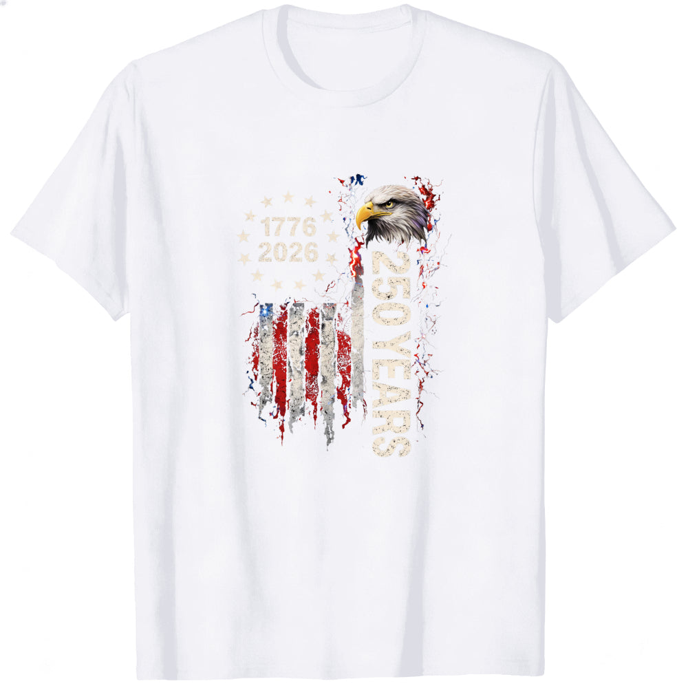 Patriotic American Flag Eagle 1776 2026 250 Years Classic T-Shirt