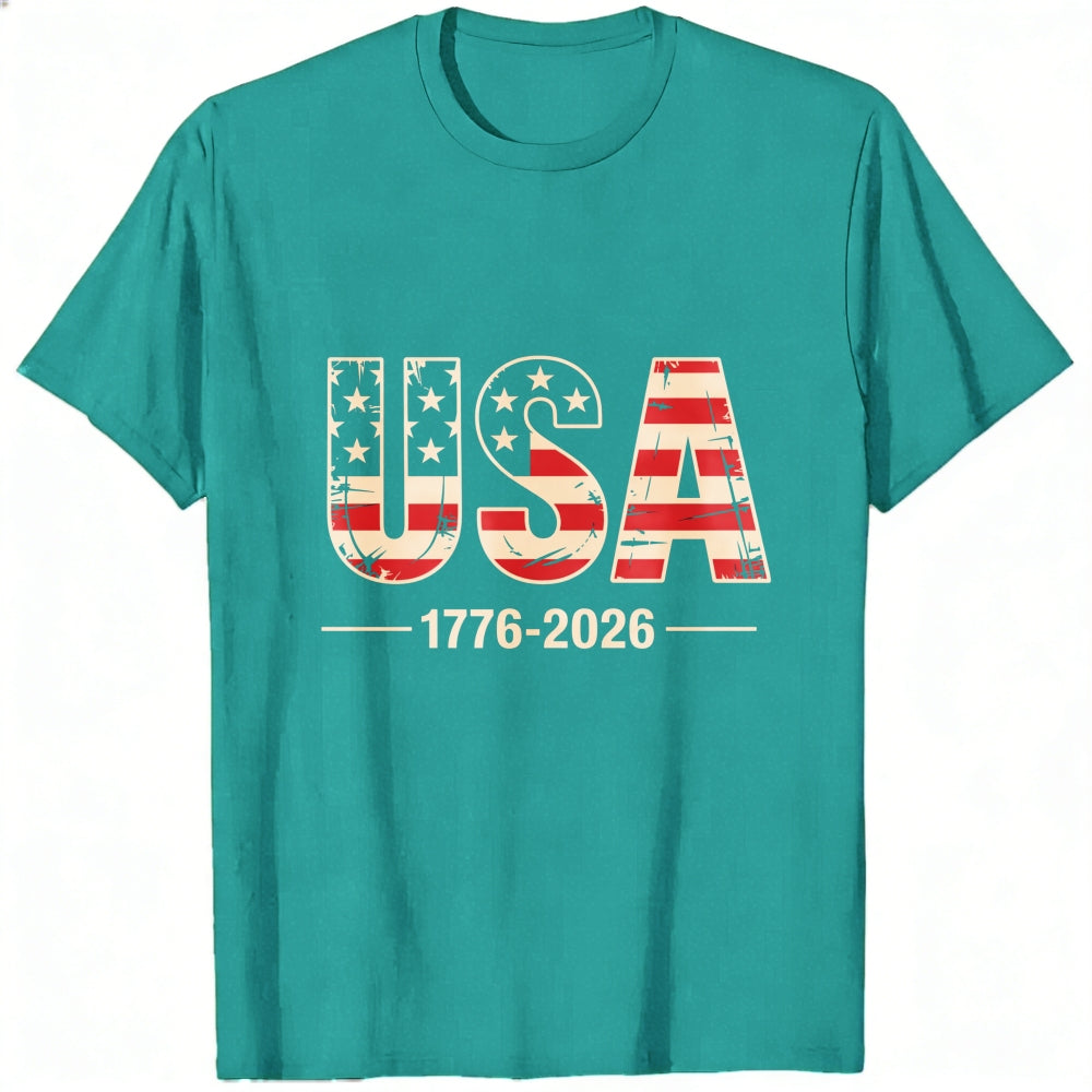 Patriotic Usa Flag Design Classic T-Shirt 1776 2026