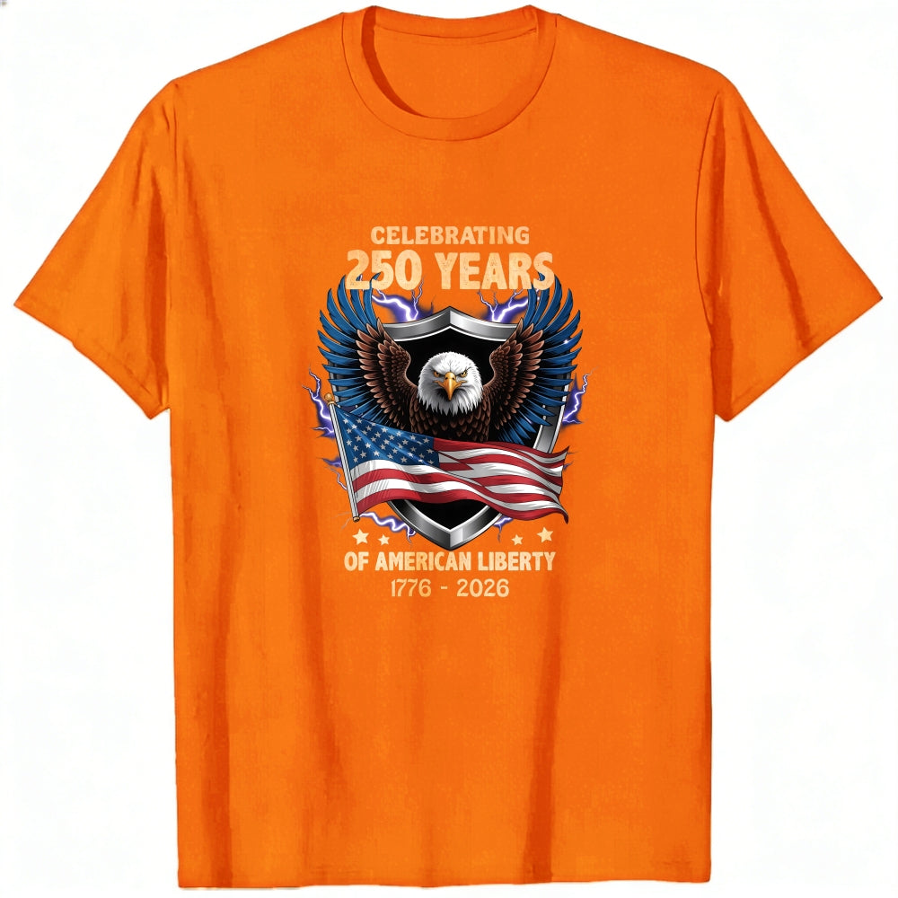 Patriotic Eagle American Flag Classic T-Shirt Celebrating 250 Years Of American Liberty 1776 2026