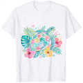 Tropical Floral Sea Turtle Classic T-Shirt