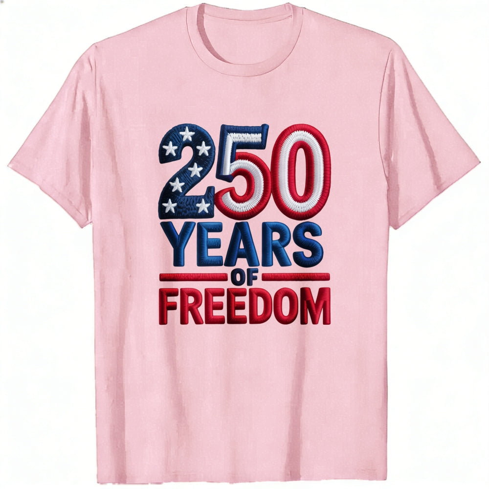 Patriotic American Flag Design Classic T-Shirt 250 Years Of Freedom
