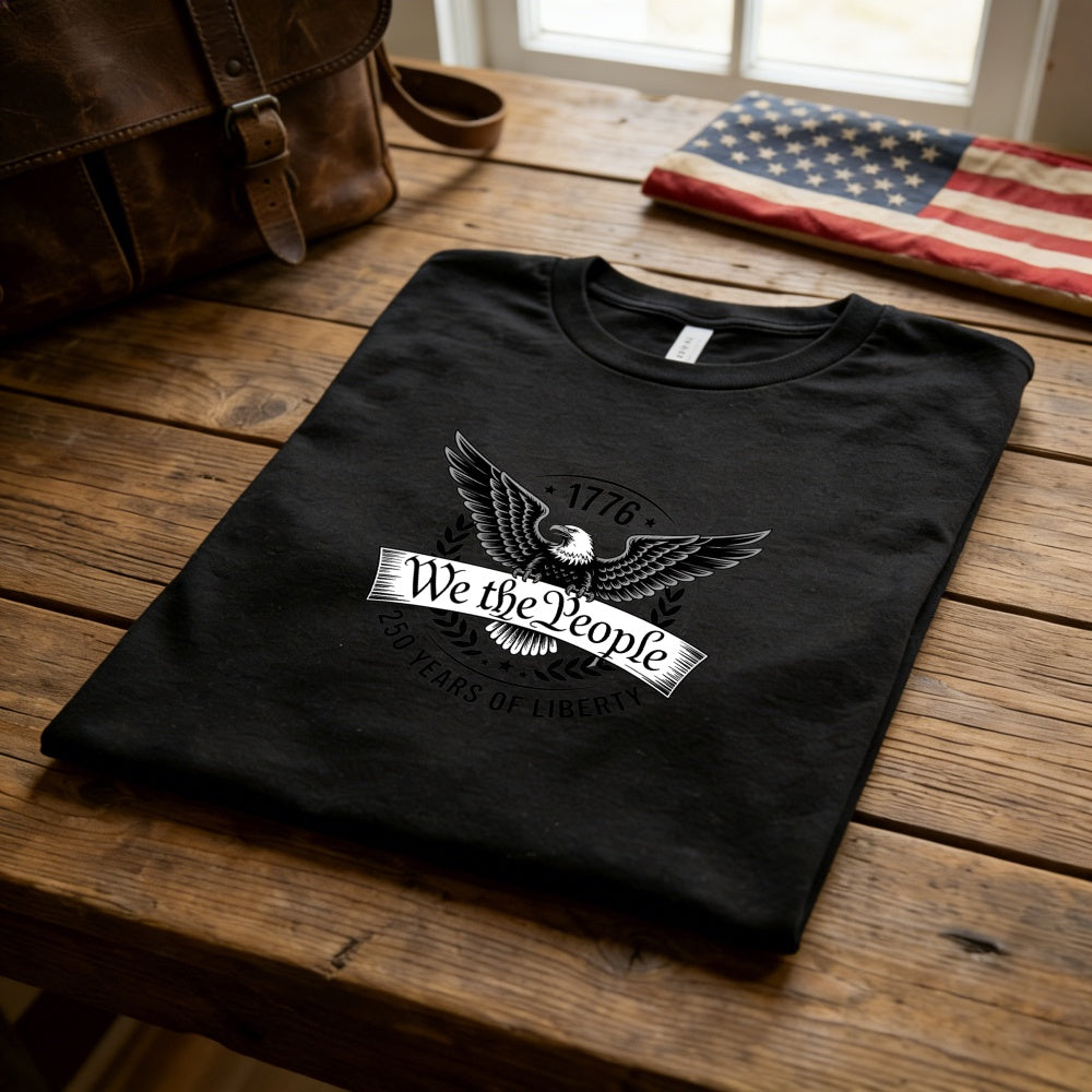 American Eagle Design Classic T-Shirt We The People 1776 Liberty Theme