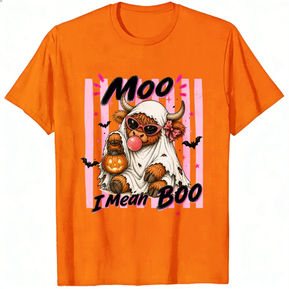Funny Halloween Cow Ghost Moo I Mean Boo Classic T-Shirt