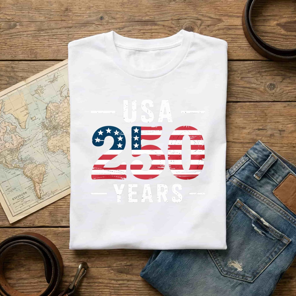 Patriotic Usa 250 Years Classic T-Shirt